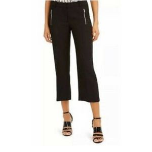 Calvin Klein Zipper Pocket Cropped Twill Pants Black 16